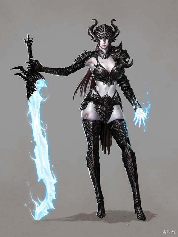 Dark knight woman